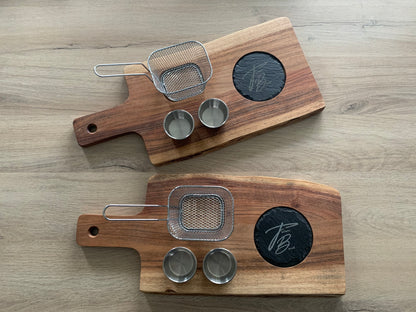 Planche de service & de découpe en bois d'acacia